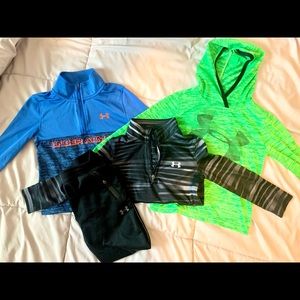Under Armour 3T lot boys: 3 shirts, 1 pants